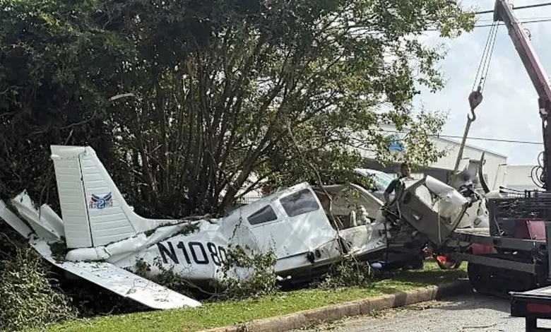 Two injured after small plane crashes near tarmac in Montana creating large fireball