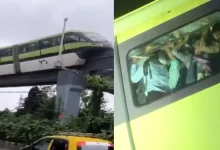Mumbai Monorail Updates: Breaks Down Heavy Rains Aimd Over 500 Passengers Still Stuck Rescue Ongoing