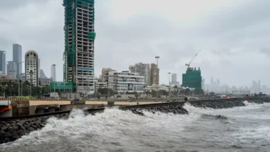Heavy rain since Friday night lashed Mumbai, flooding roads, disrupting daily life, and claiming two lives, officials said on Saturday.
