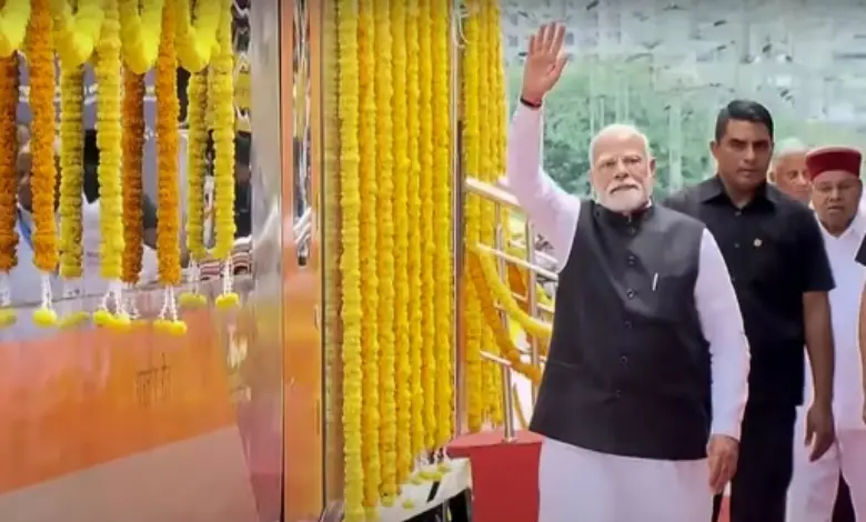 Prime Minister Narendra Modi arrived in Bengaluru on Sunday to launch a series of big-ticket transport projects set to reshape the city’s connectivity.