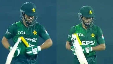 Angry with coach, Pakistani batsman smashed his bat