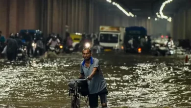 Rain lashed several parts of Delhi and the surrounding National Capital Region (NCR) on Friday morning, causing widespread waterlogging and traffic snarls in several areas.