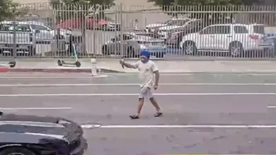 A Sikh man was shot dead by police in Los Angeles while he was performing gatka, an ancient martial art form, in the middle of a road.
