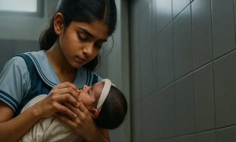 A Class 9 Student Delivered a Baby in The Karnataka Govt School Washroom