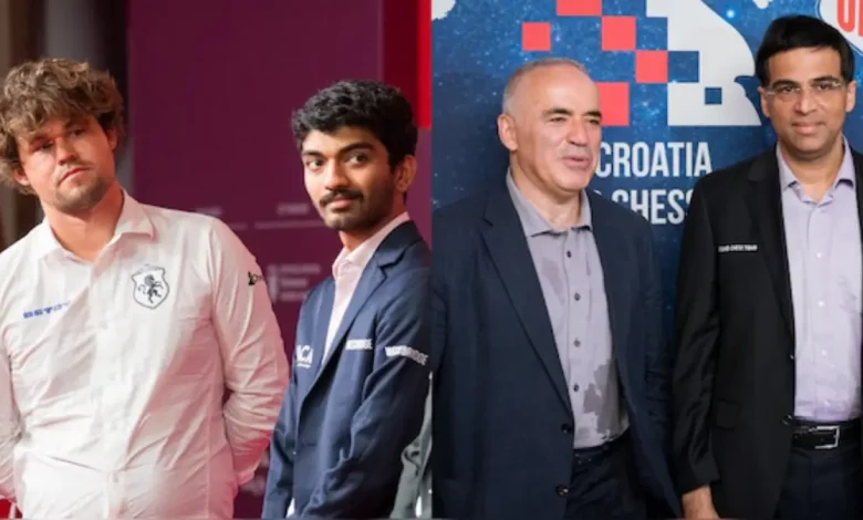 Clash of Chess Titans: Anand vs. Kasparov, Gukesh vs. Carlsen