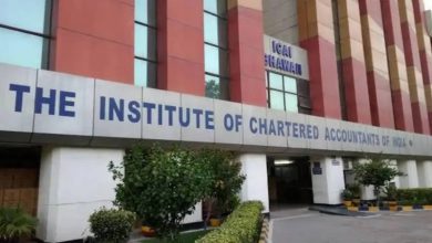 ICAI disciplinary hearing against 15 Ahmedabad chartered accountants over fake political donation scandal.