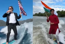 Dhruv Rathee Marks Independence Day With Surfing Salute, Echoes Zuckerberg’s Viral Stunt—Without the Beer