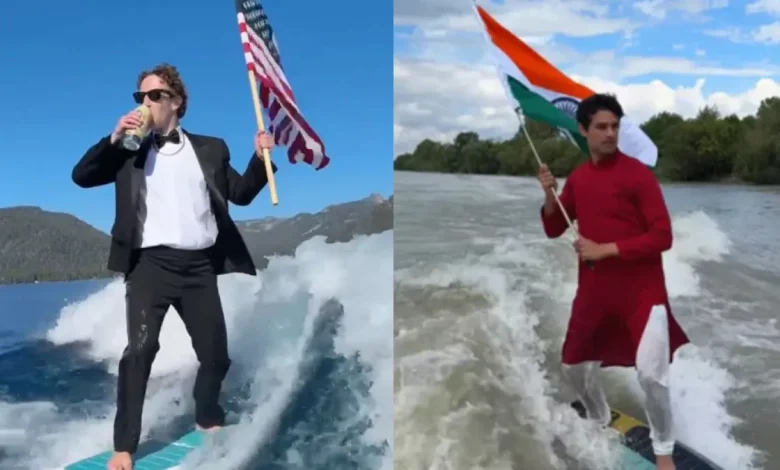 Dhruv Rathee Marks Independence Day With Surfing Salute, Echoes Zuckerberg’s Viral Stunt—Without the Beer