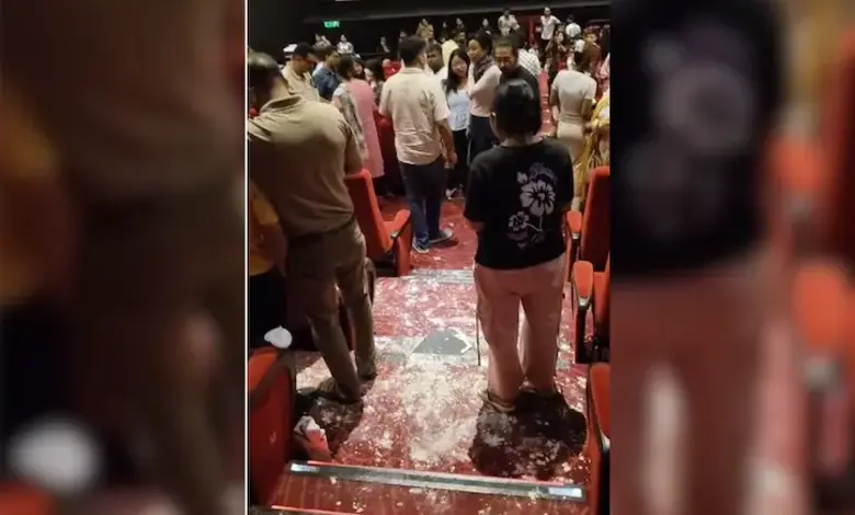 Guwahati Cinema Ceiling Collapse Injures Three During Screening