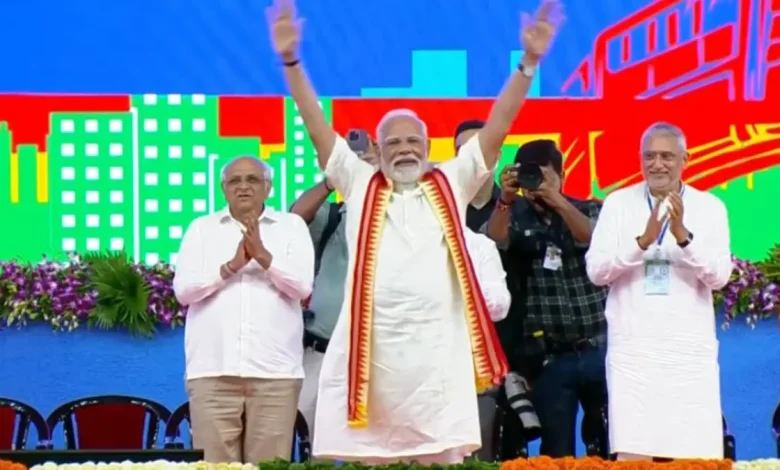 PM Modi in Gujarat Ahmedabad: Roadshow, Nikol Rally, and Launch of Projects Worth Over ₹5,400 Crore