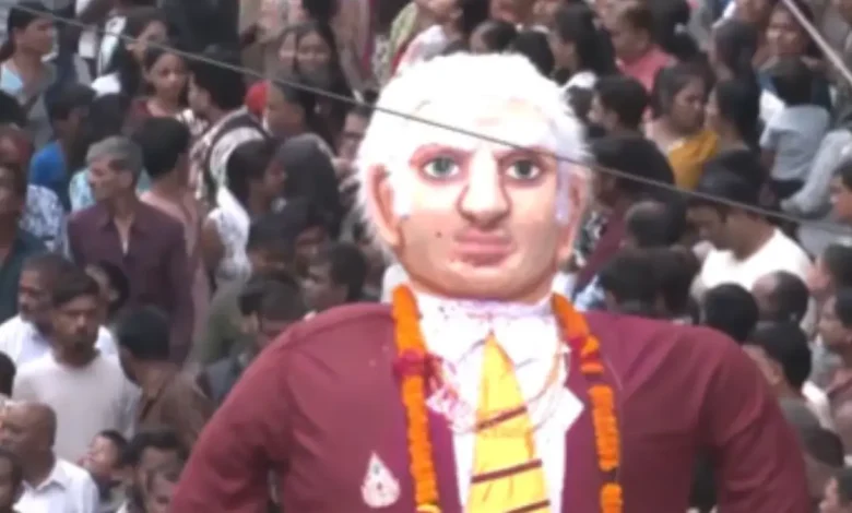 US President Donald Trump’s Effigy Set Ablaze in Nagpur During Marbat Utsav — Here’s Why the Festival Matters