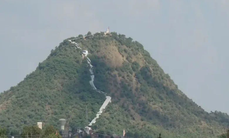 Gujarat's first funicular coach system project is being built on the holy pilgrimage site Chotila Dungar.