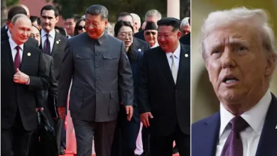 US President Donald Trump called China’s largest-ever military parade impressive.