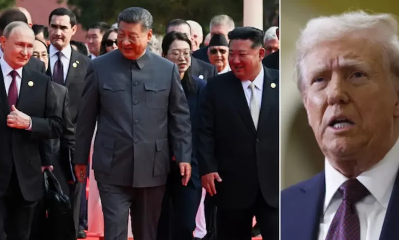 US President Donald Trump called China’s largest-ever military parade impressive.