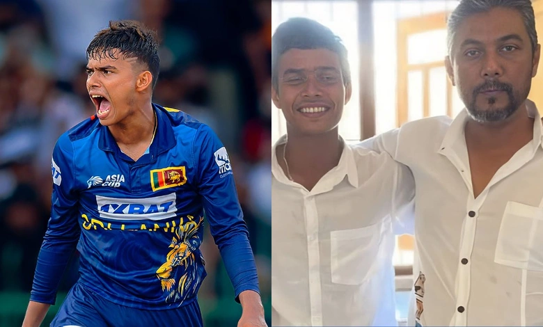 Sri Lanka’s spinner learned of his father’s death after the victory, coach Jayasuriya told him