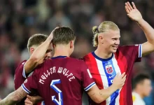 Norway’s Erling Haaland scored five goals to lead his team.