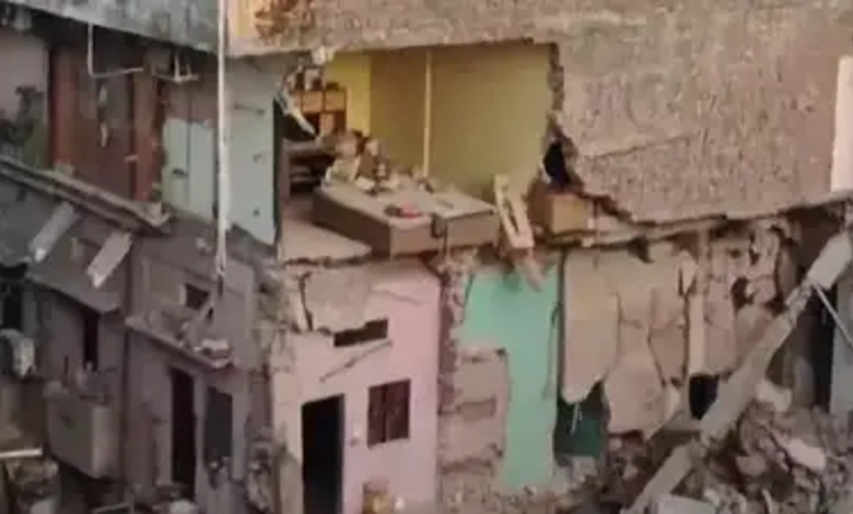 Four-Storey Building Collapses in Delhi's Subzi Mandi, No Injuries Reported