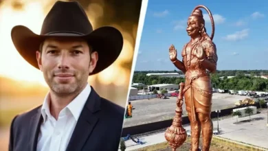 A leader of US President Donald Trump's Republican Party kicked off a massive row after he objected to the construction of the 'Statue of Union', a 90-foot statue of Lord Hanuman, in Texas.