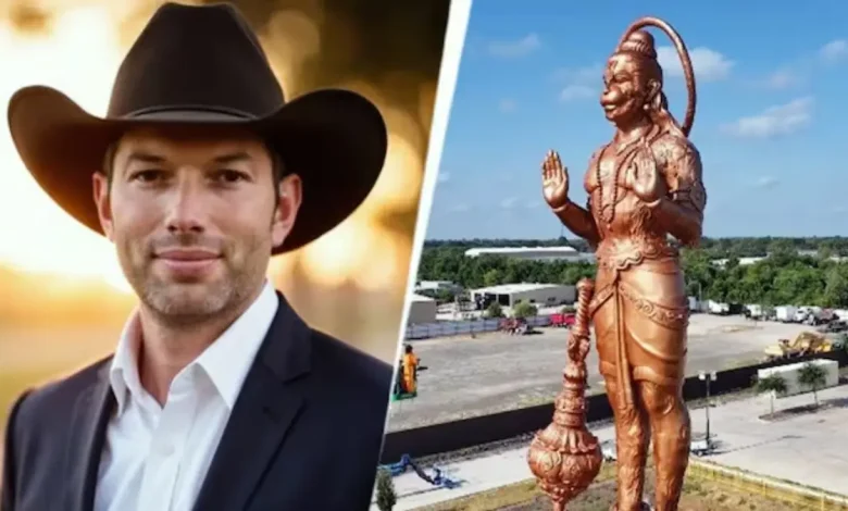 A leader of US President Donald Trump's Republican Party kicked off a massive row after he objected to the construction of the 'Statue of Union', a 90-foot statue of Lord Hanuman, in Texas.