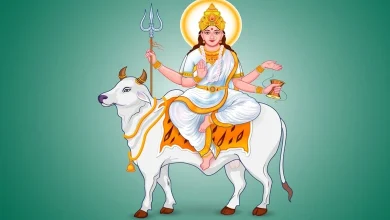 Maa Mahagauri’s Serenity Shines on Navratri’s Eighth Day with Sacred Rituals