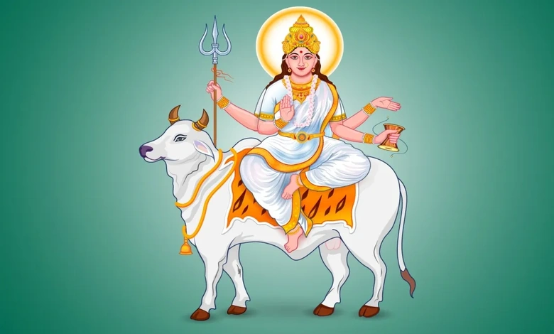 Maa Mahagauri’s Serenity Shines on Navratri’s Eighth Day with Sacred Rituals