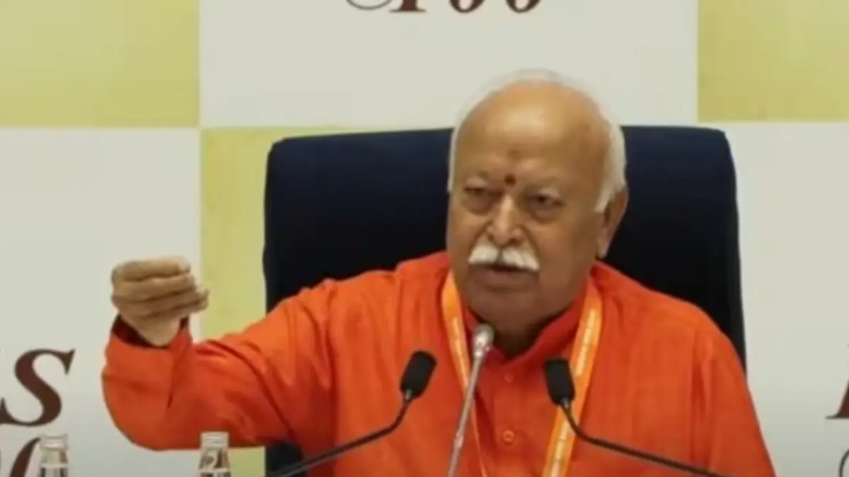 RSS chief Mohan Bhagwat on Friday took an indirect jibe at the US.
