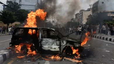 Protesters in Nepal on Tuesday set fire to Prime Minister K P Sharma Oli’s private residence in Balkot.