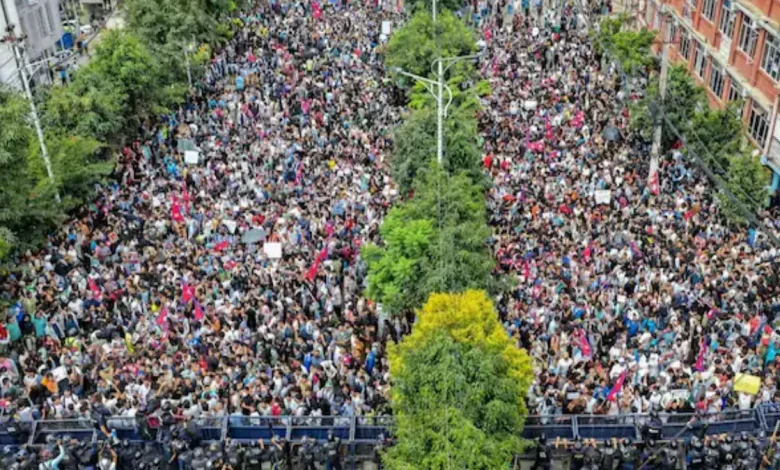 16 people have died and more than 100 have been injured after thousands of young Nepalese citizens hit the streets to protest the KP Sharma Oli government's move.