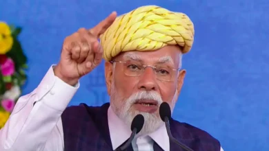 Prime Minister Narendra Modi visited Bhavnagar and held a road show.