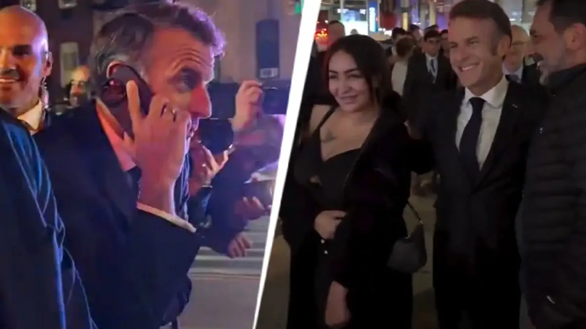 After a long-winding speech at the United Nations General Assembly French President Emmanuel Macron was returning to the embassy to retire for the day.