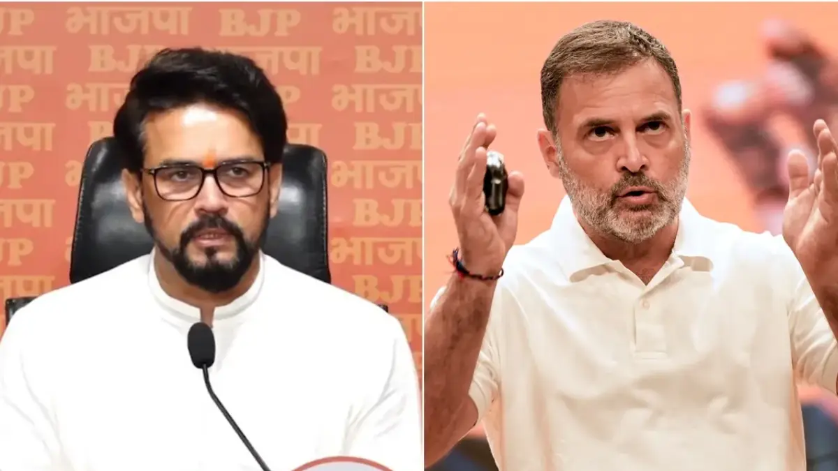 Rahul Gandhi wants to create Bangladesh and Nepal-like situation in India," BJP's Anurag Thakur clapped back at the Congress leader after his explosive press conference on 'vote chori'.
