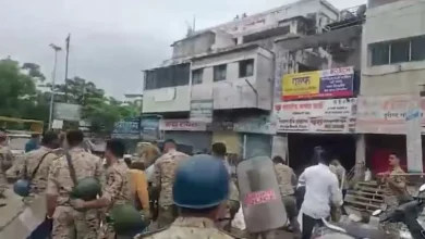 Tension flared in Ahilyanagar’s Miliwada area on Sunday night after graffiti with the words I love Muhammad appeared on a roadside rangoli in the Milliwada area late on Sunday night.