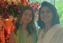 “Love, blessings, modaks”: Alia Bhatt shares Ganesh Utsav moments, poses with Neetu Kapoor