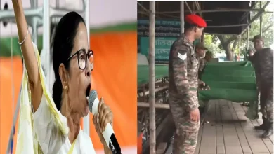 Army Takes Down TMC Protest Stage at Kolkata Maidan; CM Mamata Cries Foul Urges Force to not ‘Play into BJP’s Hands’ 