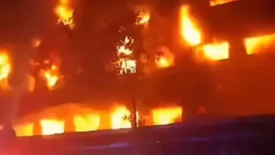 Firefighters Battle Intense Blaze at Bhiwandi Dyeing Factory