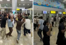 Navratri Spirit at Airport: Passengers Performed Garba at Goa Airport After Flight Delay, Airline Staff Joins | Video Viral