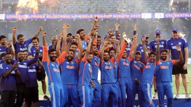 India refuse Asia Cup trophy from PCB chief, celebrate empty-handed on stage