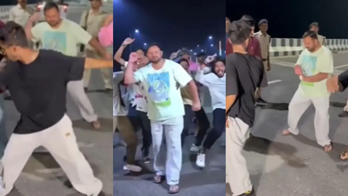 ‘Hum Modiji Ko Nachate Hai’: Tejashwi Yadav Dancing on Patna’s Marine Drive | Watch video
