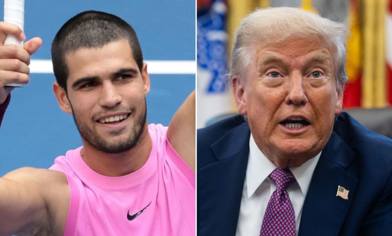 Trump took a break from tariffs in New York to enjoy tennis!