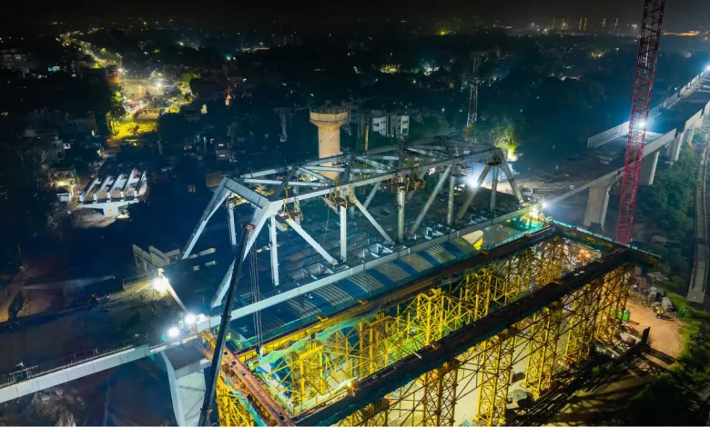 10th Steel Bridge Successfully Installed for Ahmedabad Bullet Train Project in Just 7 Hours