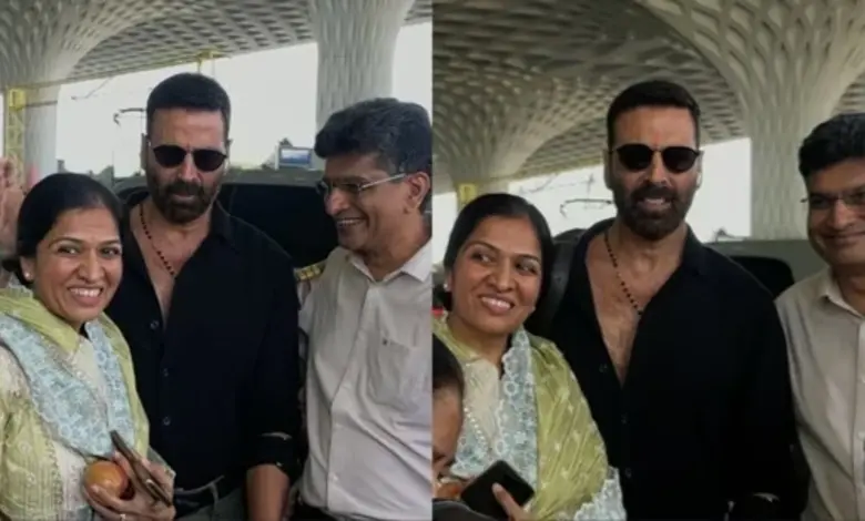 Akshay Kumar Firmly Corrects Fan's Overfamiliar Gesture During Airport Photo