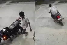 A viral CCTV video has emerged showing a biker, identified as Shiva Shankar, allegedly riding recklessly moments before the fatal collision.