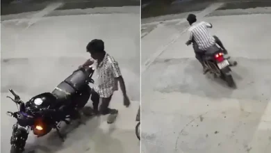 A viral CCTV video has emerged showing a biker, identified as Shiva Shankar, allegedly riding recklessly moments before the fatal collision.
