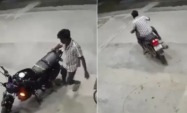 A viral CCTV video has emerged showing a biker, identified as Shiva Shankar, allegedly riding recklessly moments before the fatal collision.