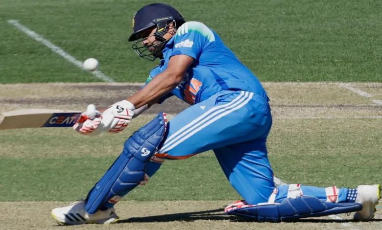 Former India captain Rohit Sharma, who holds the world record for the highest individual ODI score of 264 runs.
