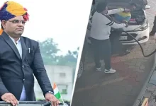 A heated verbal exchange at a petrol pump in Rajasthan's Bhilwara quickly escalated into a physical altercation.