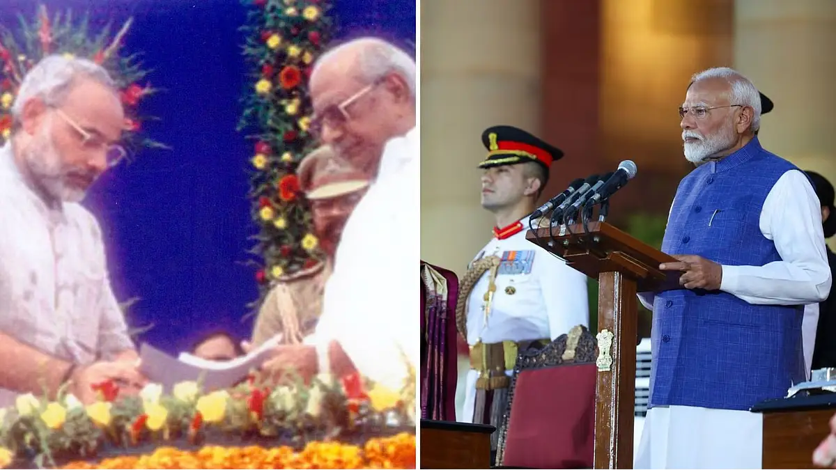 PM Narendra Modi on Tuesday, October 7, reflected on completing 25 years as the head of a government.