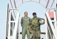 President Droupadi Murmu, after completing a 30-minute sortie in a Rafale fighter jet on Wednesday.
