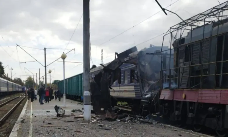 Dozens were injured in a "savage" Russian drone strike Saturday on a Ukrainian railway station, Ukrainian President Volodymyr Zelenskyy said.