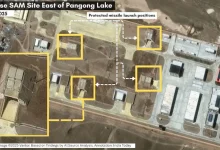 At the banks of the eastern part of the Pangong Lake in Tibet, roughly 110 km from one of the friction points of the 2020 border clashes, construction activity has been in full swing.